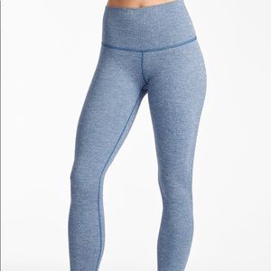 EUC DYI herringbone tight Chambray and white